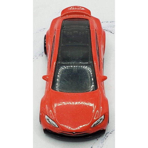 Hot Wheels Tesla Model S Red HW Workshop New For 2015 217/250 - Picture 6 of 7
